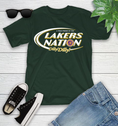 NBA A True Friend Of The Los Angeles Lakers Dilly Dilly Basketball Sports Youth T-Shirt 5