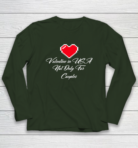 Saint Valentine In USA Not Only For Couples Lovers Long Sleeve T-Shirt 3