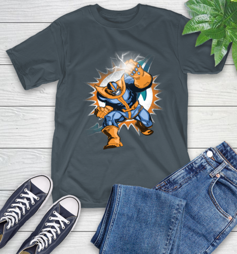 Miami Dolphins NFL Football Thanos Avengers Infinity War Marvel T-Shirt 10