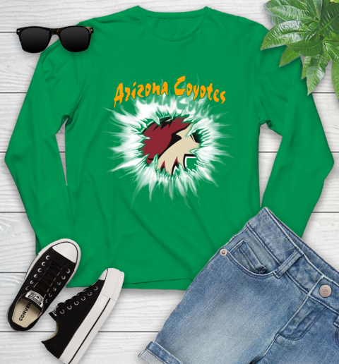 Arizona Coyotes NHL Hockey Adoring Fan Rip Sports Youth Long Sleeve 7