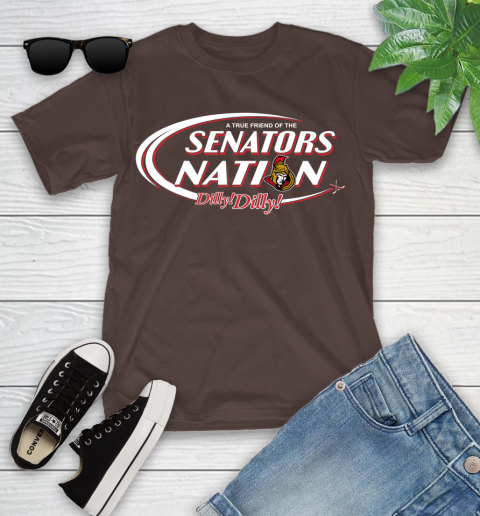 NHL A True Friend Of The Ottawa Senators Dilly Dilly Hockey Sports Youth T-Shirt 7