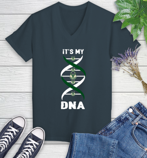 Minnesota Timberwolves NBA Basketball It's My DNA Sports (2) Women's V-Neck T-Shirt 8