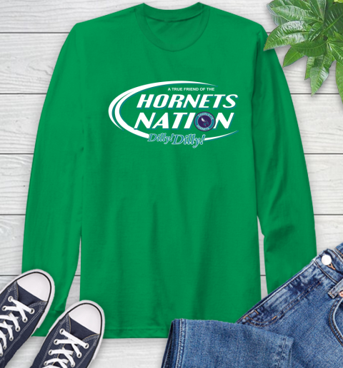 NBA A True Friend Of The Charlotte Hornets Dilly Dilly Basketball Sports Long Sleeve T-Shirt 8