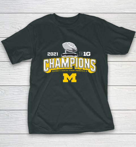 Michigan Big Ten 2021 East Division Champions Youth T-Shirt 4