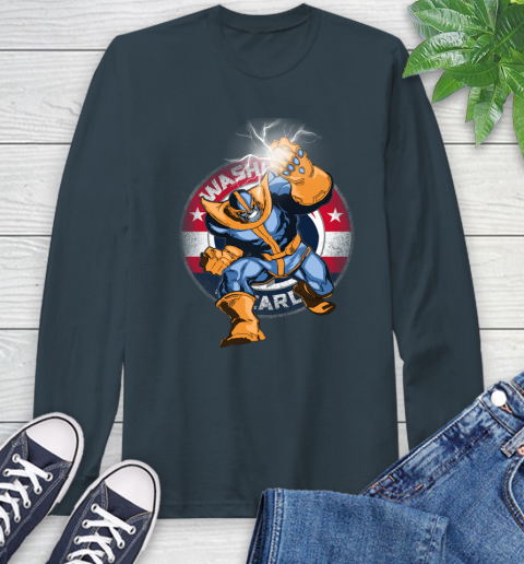 Washington Wizards NBA Basketball Thanos Avengers Infinity War Marvel Long Sleeve T-Shirt 9