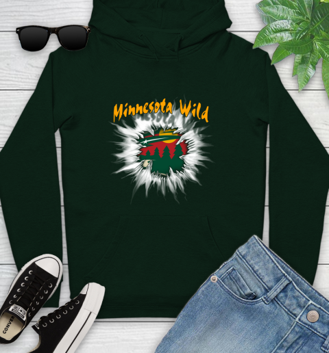 Minnesota Wild NHL Hockey Adoring Fan Rip Sports Youth Hoodie 14