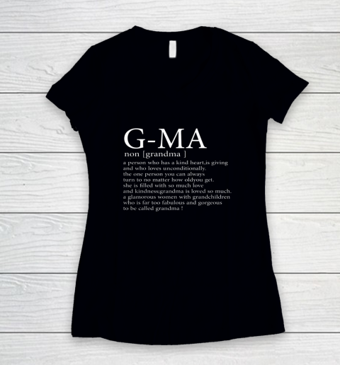 G Ma Definition Grandma Mother's Day Women's V-Neck T-Shirt