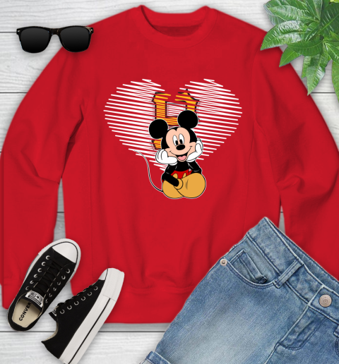MLB Pittsburgh Pirates The Heart Mickey Mouse Disney Baseball T Shirt_000 Youth Sweatshirt 8