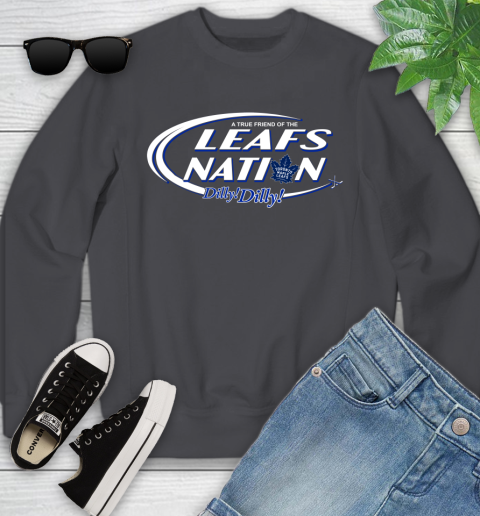 NHL A True Friend Of The Toronto Maple Leafs Dilly Dilly Hockey Sports Youth Sweatshirt 5