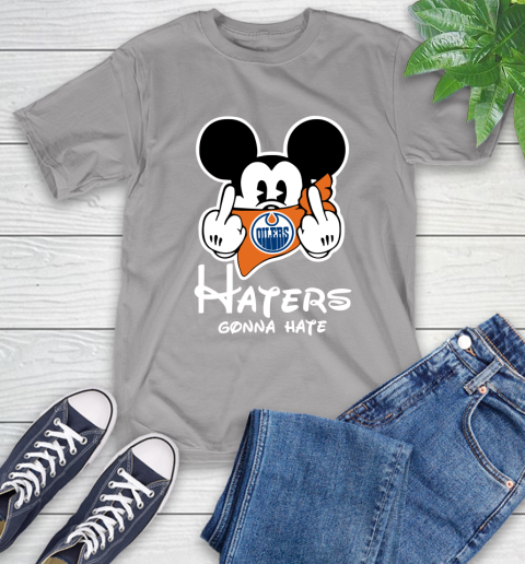 NHL Edmonton Oilers Haters Gonna Hate Mickey Mouse Disney Hockey T Shirt T-Shirt 6