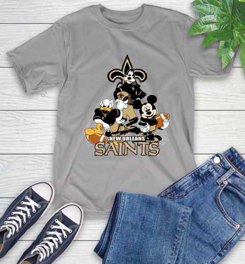 NFL New Orleans Saints Mickey Mouse Donald Duck Goofy Football Shirt T-Shirt 6