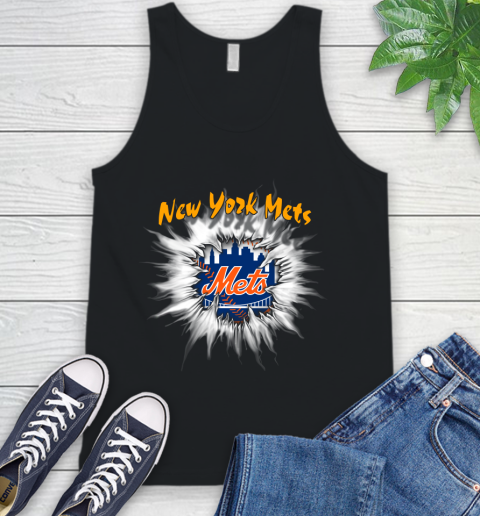 New York Mets MLB Baseball Adoring Fan Rip Sports Tank Top