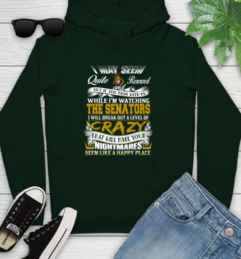 Ottawa Senators NHL Hockey Don't Mess With Me While I'm Watching My Team Youth Hoodie 14