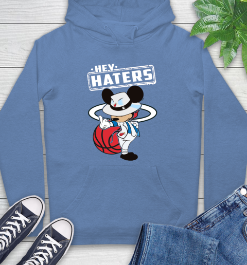 NBA Hey Haters Mickey Basketball Sports Miami Heat Hoodie 11