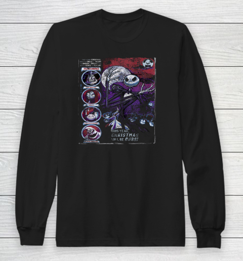 Disney The Nightmare Before Christmas Comic Cover Long Sleeve T-Shirt