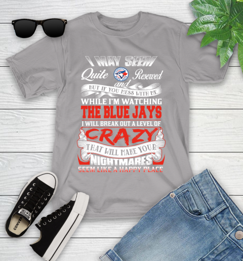Toronto Blue Jays MLB Baseball Don't Mess With Me While I'm Watching My Team Youth T-Shirt 4