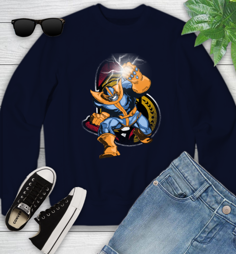 Ottawa Senators NHL Hockey Thanos Avengers Infinity War Marvel Youth Sweatshirt 2