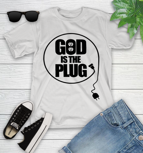 God is the plug Youth T-Shirt