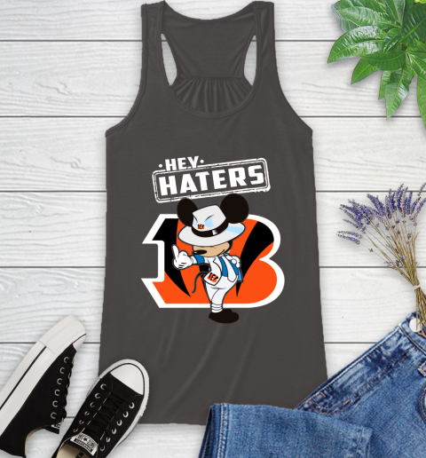 NFL Hey Haters Mickey Football Sports Cincinnati Bengals Racerback Tank 11