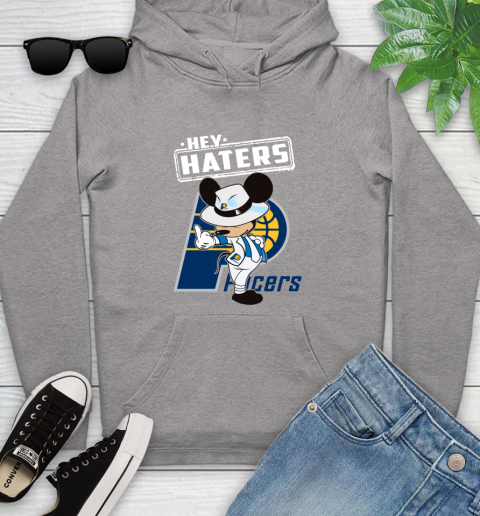 NBA Hey Haters Mickey Basketball Sports Indiana Pacers Youth Hoodie 6