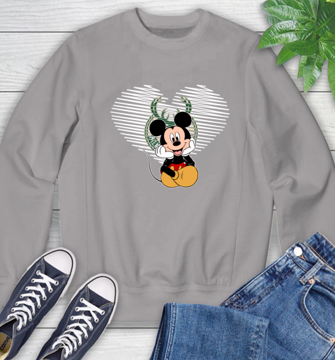 NBA Milwaukee Bucks The Heart Mickey Mouse Disney Basketball Sweatshirt 5