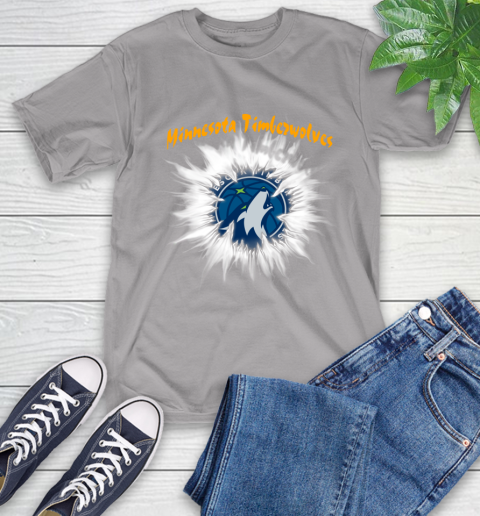 Minnesota Timberwolves NBA Basketball Rip Sports T-Shirt 6