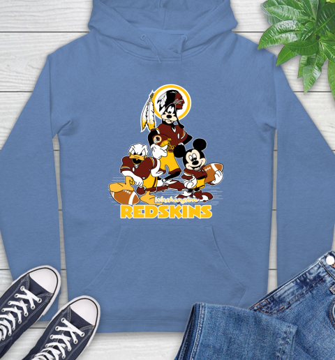 NFL Washington Redskins Mickey Mouse Donald Duck Goofy Football Shirt Hoodie 11