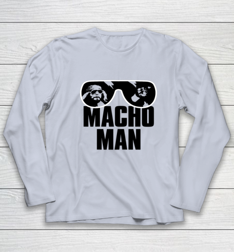 Macho Man Shirt Savage Sunglasses Graphic Long Sleeve T-Shirt 12