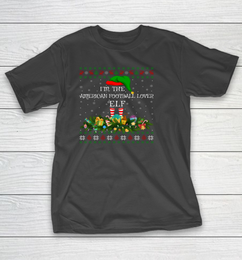 Matching Family Ugly American Football Lover Elf Christmas T-Shirt