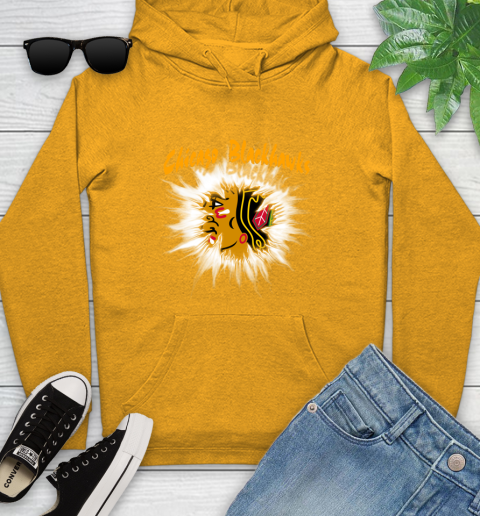 Chicago Blackhawks NHL Hockey Adoring Fan Rip Sports Youth Hoodie 2