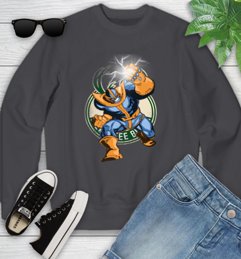 Milwaukee Bucks NBA Basketball Thanos Avengers Infinity War Marvel Youth Sweatshirt 5