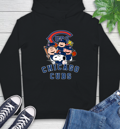 MLB Chicago Cubs Snoopy Charlie Brown Woodstock The Peanuts Movie Baseball T Shirt Hoodie