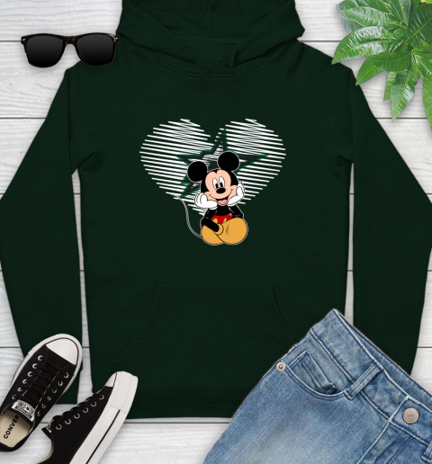 NHL Dallas Stars The Heart Mickey Mouse Disney Hockey Youth Hoodie 14