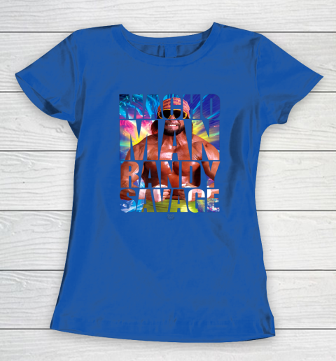 Randy Macho Man Savage WWE Disco Splash Women's T-Shirt 6