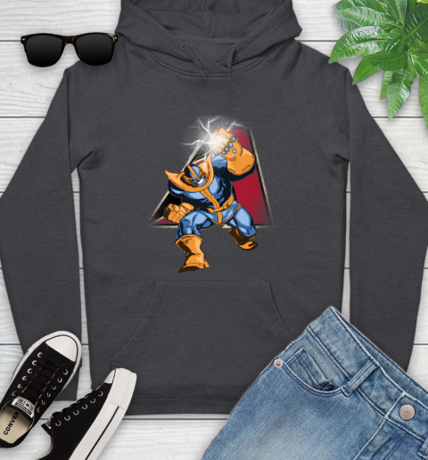 Arizona Diamondbacks MLB Baseball Thanos Avengers Infinity War Marvel Youth Hoodie 8