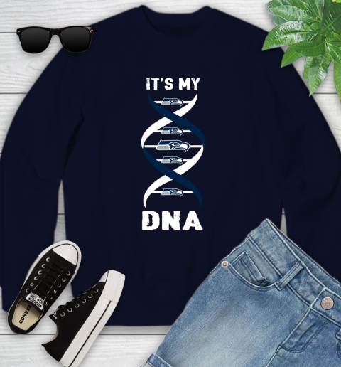 Seattle Seahawks NFL Football It's My DNA Sports Youth Sweatshirt 3 Seattle Seahawks NFL Football It's My DNA Sports Youth Sweatshirt - Image 3