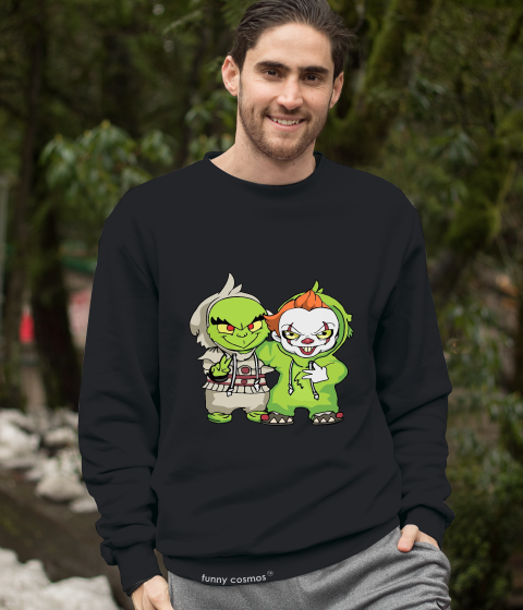 Grinch T Shirt, Grinch Pennywise Exchange Costume Tshirt, Christmas Gifts