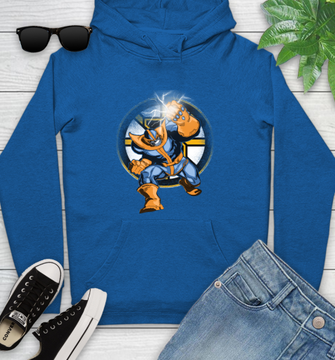 Boston Bruins NHL Hockey Thanos Avengers Infinity War Marvel Youth Hoodie 11