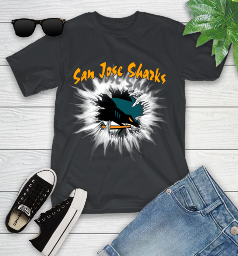 San Jose Sharks NHL Hockey Adoring Fan Rip Sports Youth T-Shirt