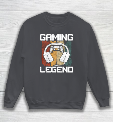 Gaming Legend PC Gamer Video Games Vintage Sweatshirt 9