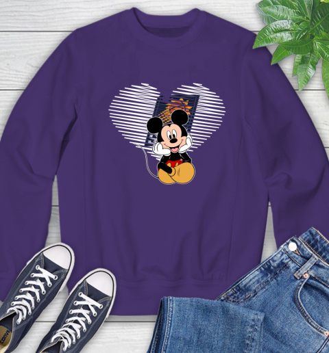 NBA Phoenix Suns The Heart Mickey Mouse Disney Basketball Sweatshirt 4