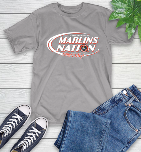 MLB A True Friend Of The Miami Marlins Dilly Dilly Baseball Sports T-Shirt 6