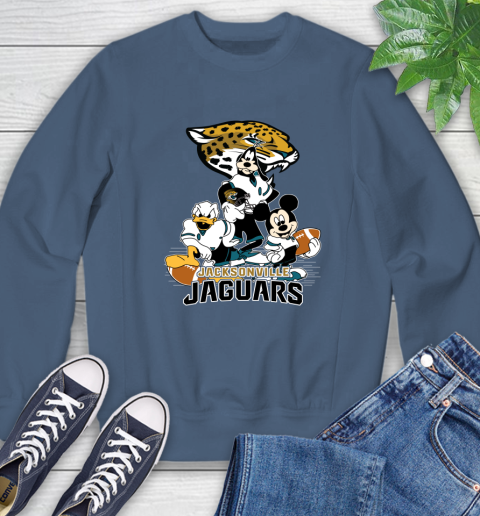 NFL Jacksonville Jaguars Mickey Mouse Donald Duck Goofy Football Shirt Sweatshirt 8