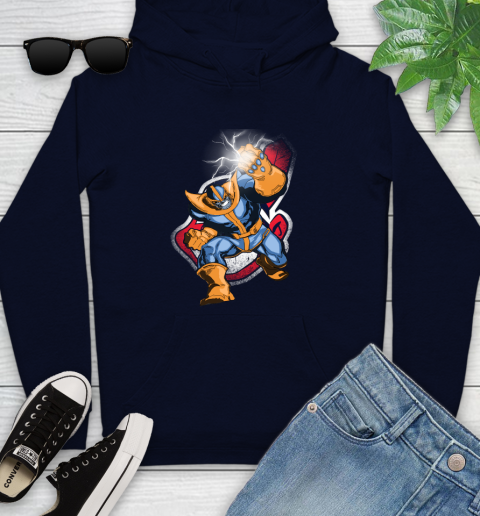 Cleveland Indians MLB Baseball Thanos Avengers Infinity War Marvel Youth Hoodie 3