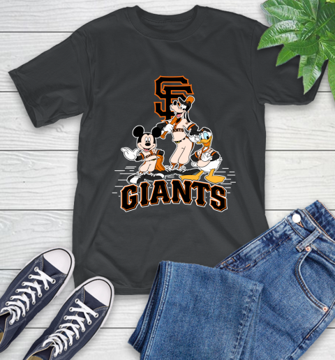 MLB San Francisco Giants Mickey Mouse Donald Duck Goofy Baseball T Shirt T-Shirt