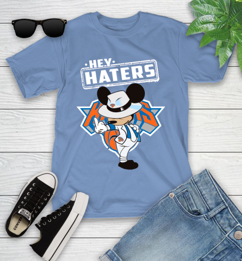 NBA Hey Haters Mickey Basketball Sports New York Knicks Youth T-Shirt 15