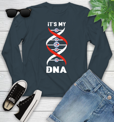 Toronto Blue Jays MLB Baseball It's My DNA Sports Youth Long Sleeve 9