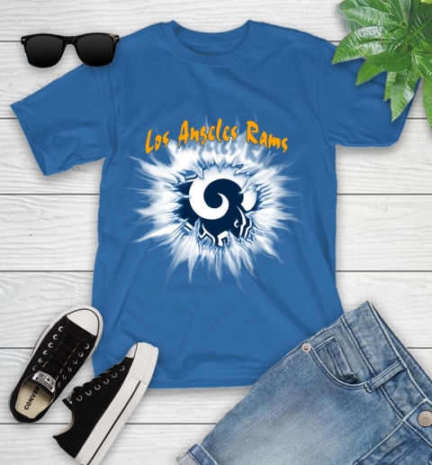 Los Angeles Rams NFL Football Adoring Fan Rip Sports Youth T-Shirt 12