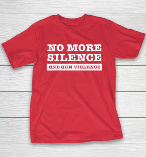 End Gun Violence Shirt Wear Orange Anti Gun No More Silence Youth T-Shirt 8