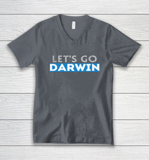 Lets Go Darwin V-Neck T-Shirt 3